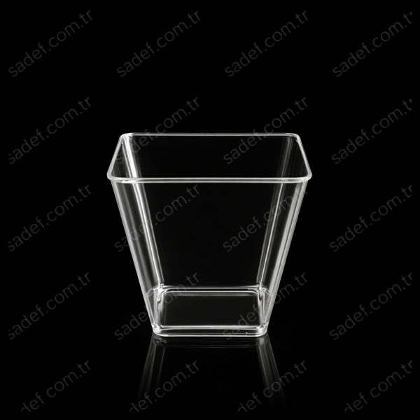 60 CC PRİZMA - KÜBİK KASE ŞEFFAF - 1000 ADET