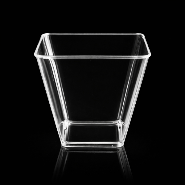 200 CC PRİZMA - KÜBİK KASE ŞEFFAF 50 ADET