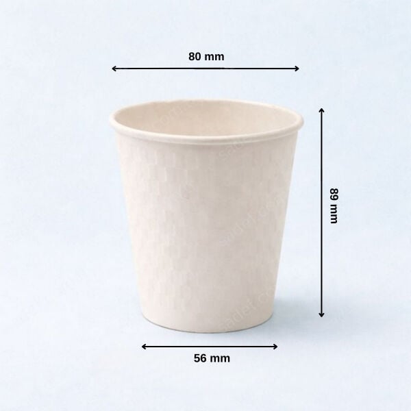 BEYAZ EMBOSSED 8 OZ ( 250 ML ) KARTON BARDAK ARNES 800 ADET