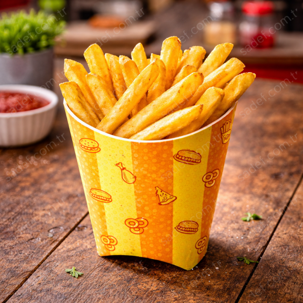 OREGO BASKILI CİPS KUTUSU (33X80X90 MM  KÜÇÜK BOY 90 ADET