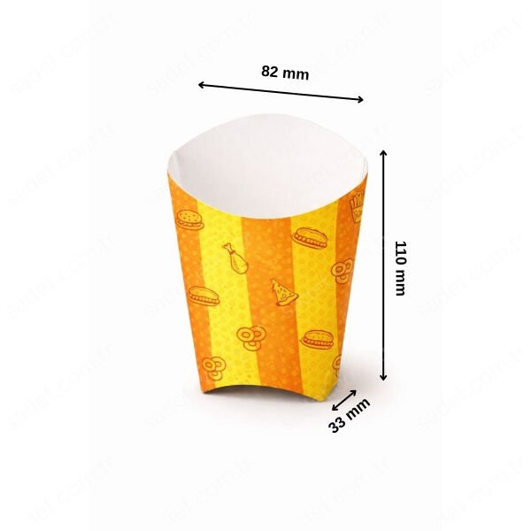 OREGO BASKILI CİPS KUTUSU (33X82X110 MM  BÜYÜK BOY 65 ADET