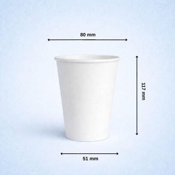 BEYAZ ARNES 12 OZ BASKISIZ KARTON BARDAK SICAK 2000 ADET