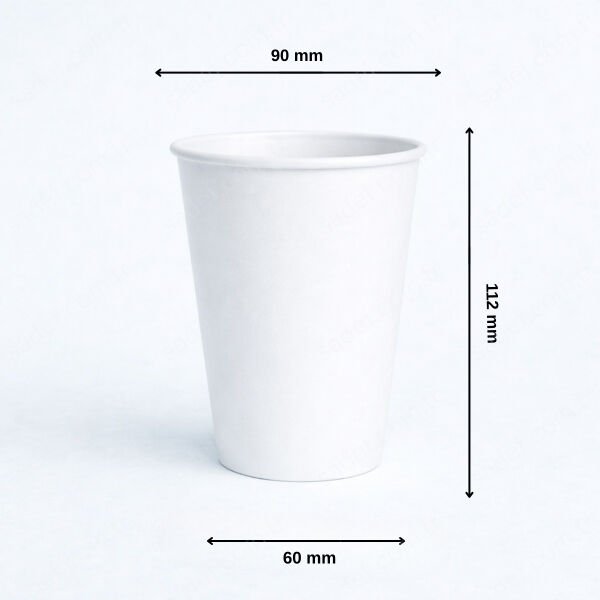 BEYAZ ARNES 14 OZ BASKISIZ KARTON BARDAK SICAK 1000 ADET