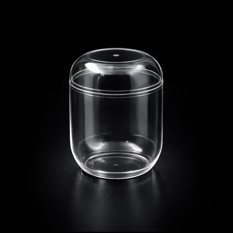 BR600 270 CC KAPSÜL KRİSTAL KAVANOZ KAP+KAPAK 30 GR ŞEFFAF 210 ADET