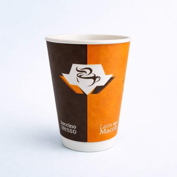 DOUBLE WALL ARNES 14 OZ BASKILI KARTON BARDAK SICAK 500 ADET