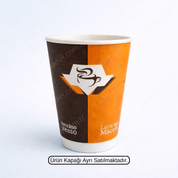 DOUBLE WALL ARNES 14 OZ BASKILI KARTON BARDAK SICAK 500 ADET