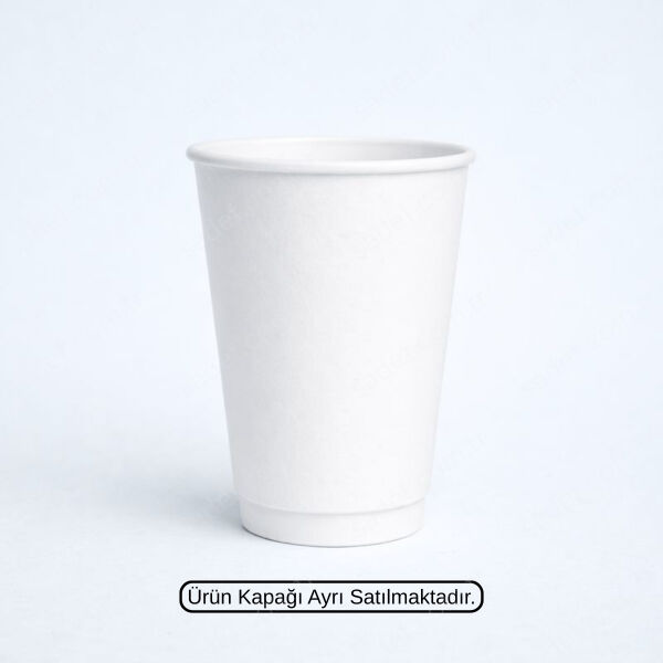 BEYAZ DOUBLE WALL 14 OZ ( 450 ML ) KARTON BARDAK ARNES 500 ADET