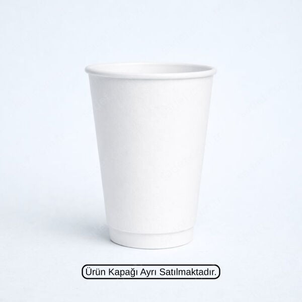 BEYAZ DOUBLE WALL 14 OZ ( 450 ML ) KARTON BARDAK ARNES 500 ADET