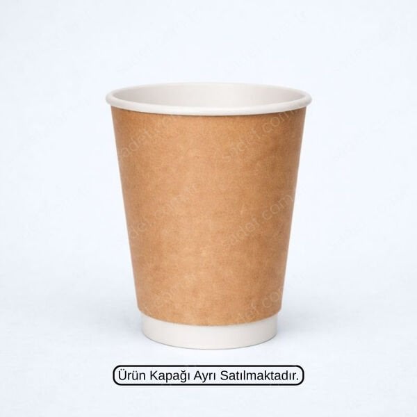 KRAFT DOUBLE WALL ARNES 14 OZ BASKISIZ KARTON BARDAK SICAK 500 ADET