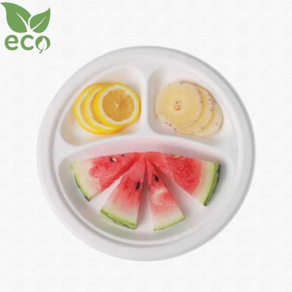 26 CM 3 BÖLMELİ EKOLOJİK TABAK 1000 ADET