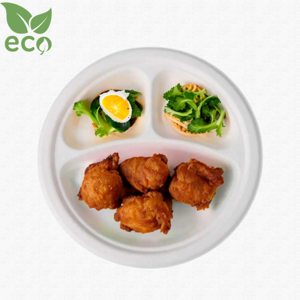 26 CM 3 BÖLMELİ EKOLOJİK TABAK 1000 ADET