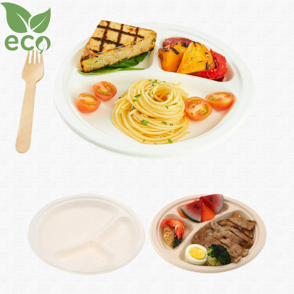26 CM 3 BÖLMELİ EKOLOJİK TABAK 1000 ADET