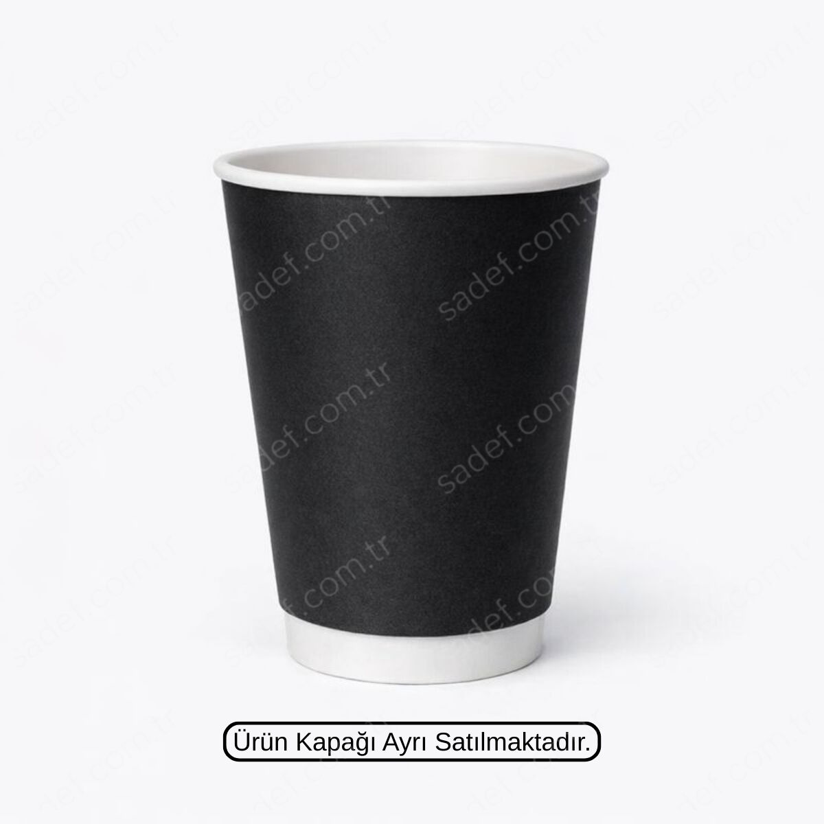 SİYAH DOUBLE WALL 14 OZ ( 450 ML ) KARTON BARDAK ARNES 500 ADET