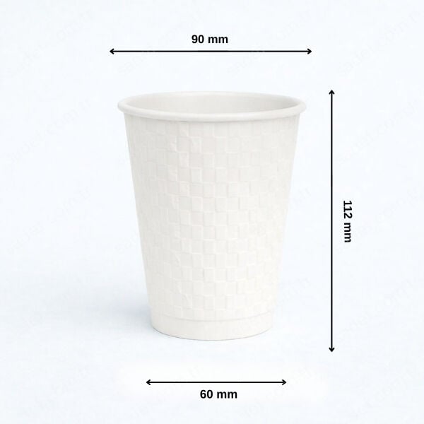 BEYAZ EMBOSSED 14 OZ ( 450 ML ) KARTON BARDAK ARNES 800 ADET
