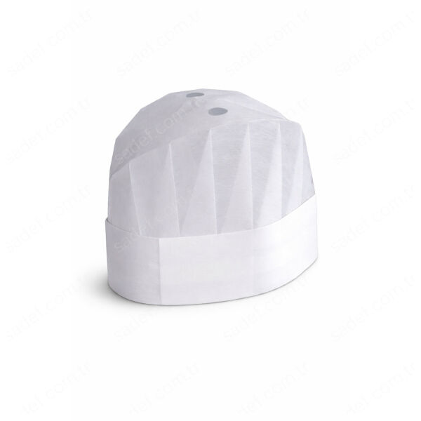 BEYAZ AŞÇI KEPİ TELA 24 CM 20 ADET