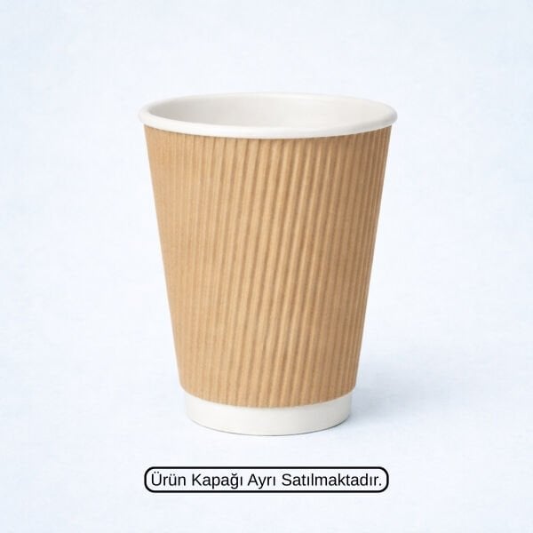 KRAFT RIPPLE 14 OZ BASKISIZ KARTON BARDAK SICAK 500 ADET