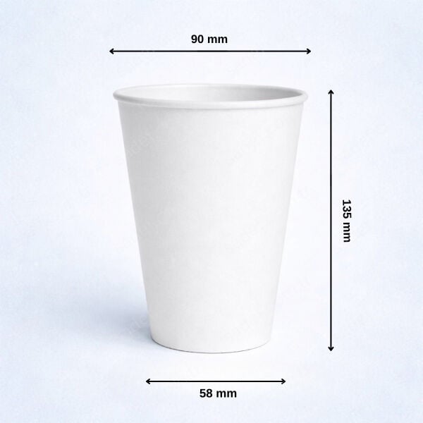 BEYAZ 16 OZ ( 500 ML ) KARTON BARDAK ARNES 1000 ADET
