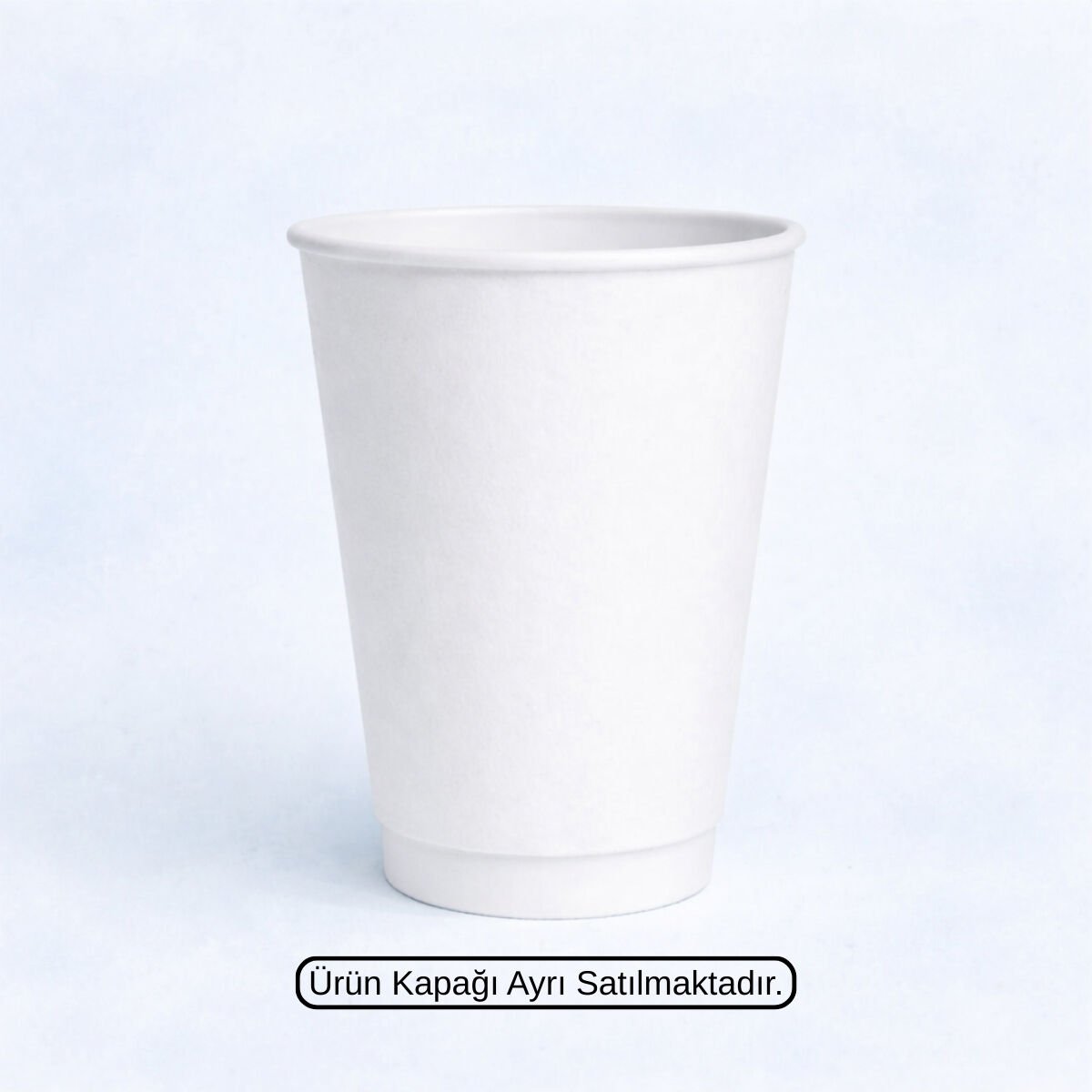 BEYAZ DOUBLE WALL 16 OZ BASKISIZ KARTON BARDAK SICAK 500 ADET