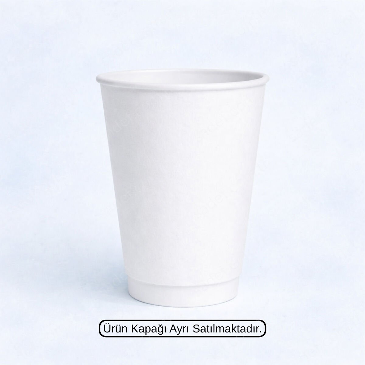BEYAZ DOUBLE WALL 16 OZ BASKISIZ KARTON BARDAK SICAK 500 ADET