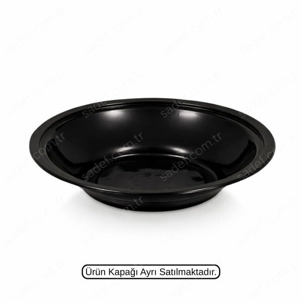 GÖVDE FT120 FOLYOTERM SERVİS VE SALATA KABI SİYAH 50 ADET