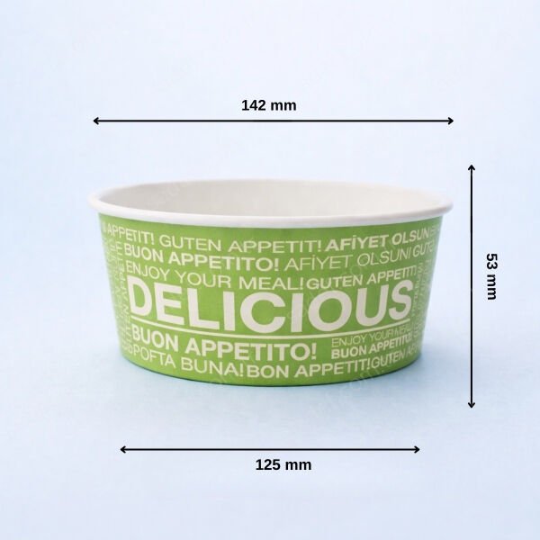 ARNES 500 CC BASKILI KARTON SALATA KASE 500 ADET