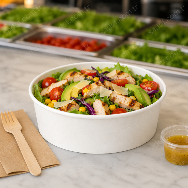 BEYAZ SALATA 500 ML ( 16 OZ ) KARTON KASE ARNES 500 ADET