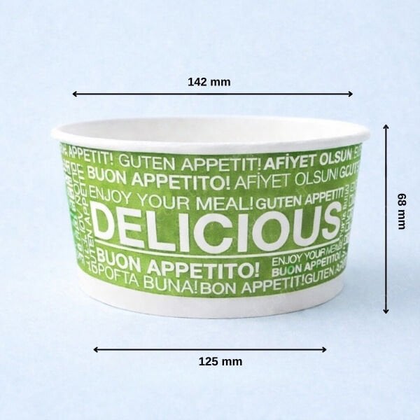 ARNES 750 CC BASKILI KARTON SALATA KASE 500 ADET