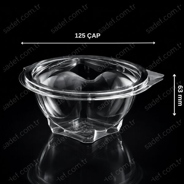EL360 250 ML PET SALATA SIZDIRMAZ KAP 10,5 GR ELTRON ŞEFFAF 100 ADET