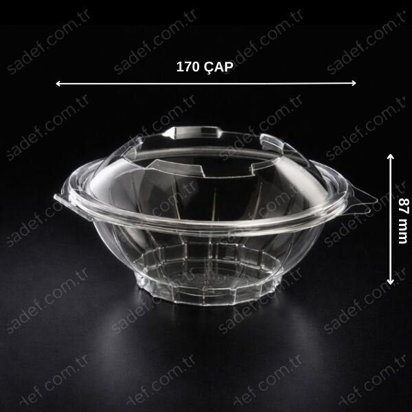 EL363 ELTRON 750 CC YUVARLAK SIZDIRMAZ KAP 23 GR ŞEFFAF 100 ADET