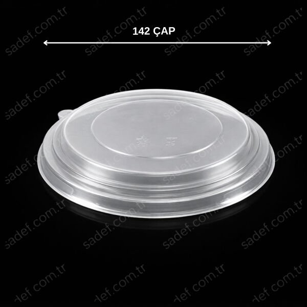 PP 142 MM KAPAK KARTON SALATA ŞEFFAF 500 ADET