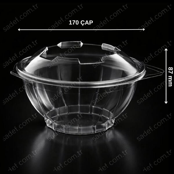 EL364 1000 ML PET SALATA SIZDIRMAZ KAP 28 GR ELTRON ŞEFFAF 100 ADET