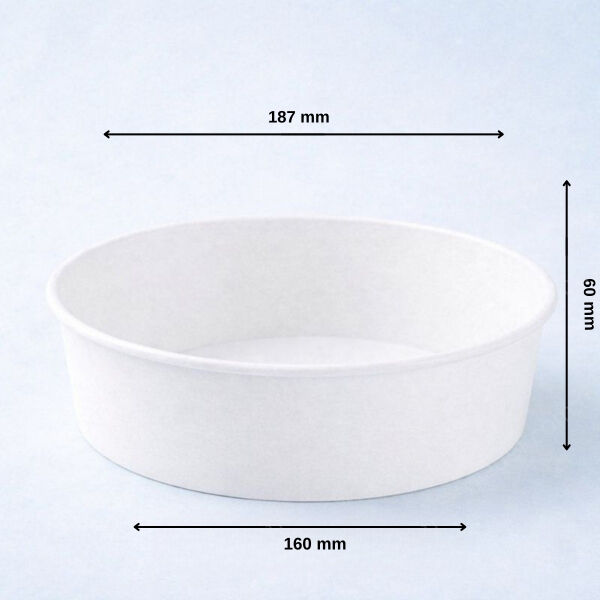 BEYAZ SALATA 1300 ML ( 44 OZ ) KARTON KASE ARNES 300 ADET