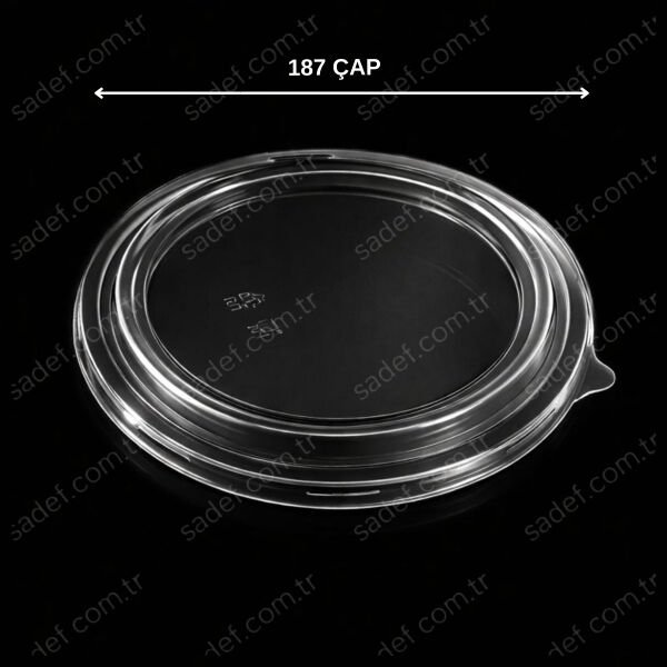 PET 187 MM KAPAK KARTON SALATA ŞEFFAF 300 ADET