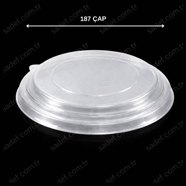 PP 187 MM KAPAK KARTON SALATA ŞEFFAF 300 ADET