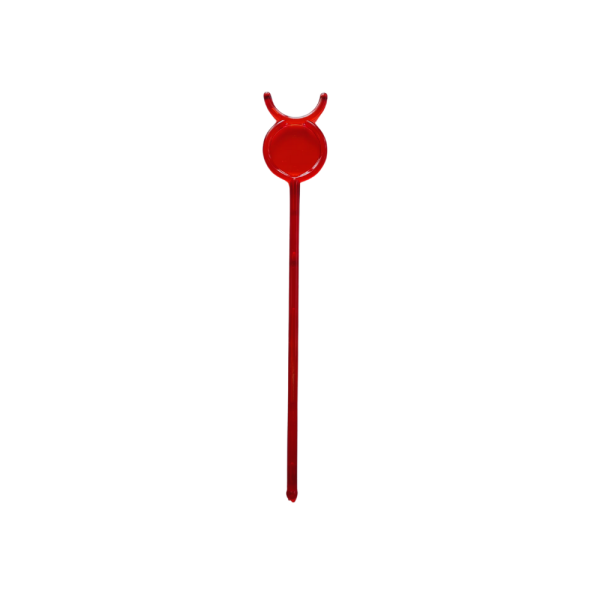 19 CM BOYNUZLU KOKTEYL KARIŞTIRICI 50 ADET KIRMIZI