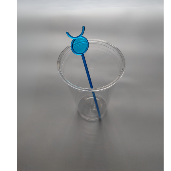 19 CM BOYNUZLU KOKTEYL KARIŞTIRICI 50 ADET MAVİ