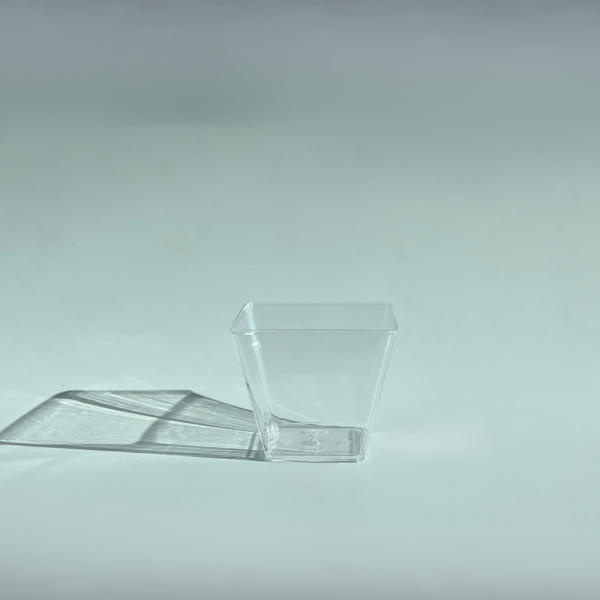 120 CC PRİZMA - KÜBİK KASE ŞEFFAF - 1000 ADET