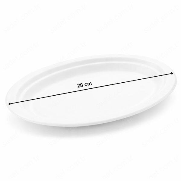 OVAL EKOLOJİK TABAK 50 ADET