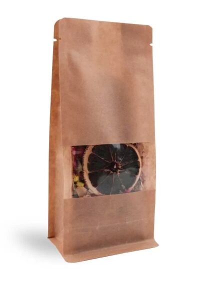 FLAT BOTTOM 11X28X8 KRAFT PENCERELİ 100 ADET