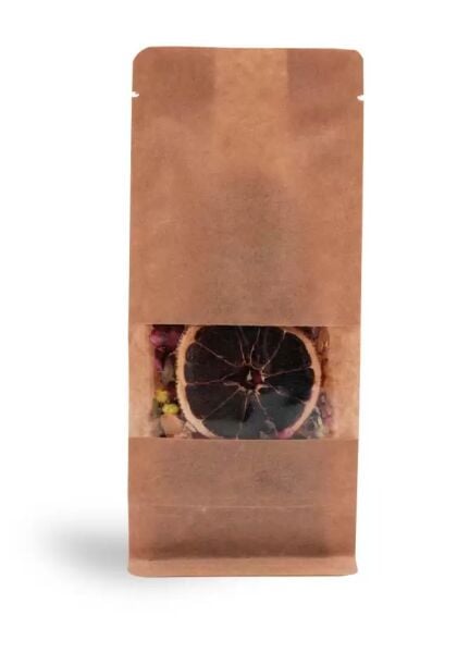 FLAT BOTTOM 11X28X8 KRAFT PENCERELİ 100 ADET