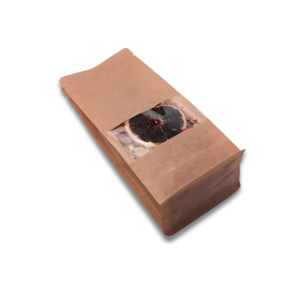 FLAT BOTTOM 11X28X8 KRAFT PENCERELİ 100 ADET