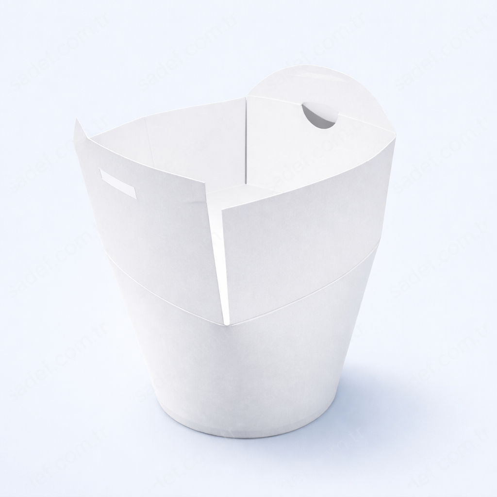 FLT-G1000 BEYAZ 1000 CC GENİŞ TABAN LUNCH BOX 32 OZ OREGO 300 ADET