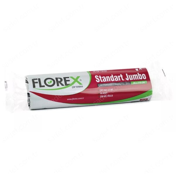 511 STD JUMBO ÇÖP POŞETİ ( 80X110 CM ) 200 GR RL 10 AD X 20 RL 4 KG 25 MC 120 LT SİYAH