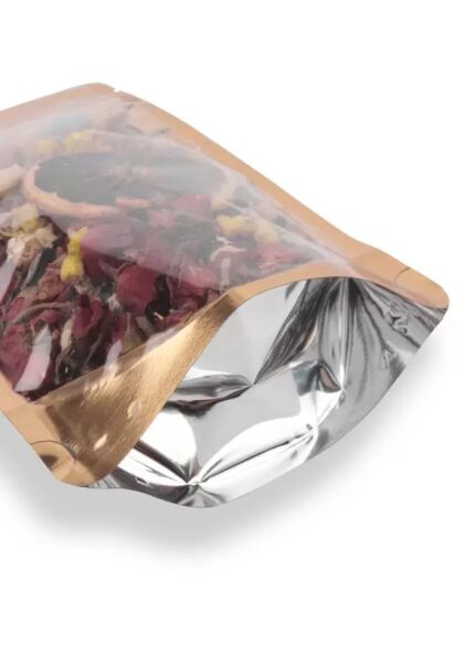 GOLD METALİZE ŞEFFAF KİLİTLİ DOYPACK 8,5X14,5 3000 ADET