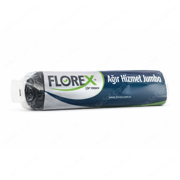617 AĞIR HİZMET JUMBO ÇÖP POŞETİ ( 80X110 CM ) 700 GR RL 10 AD X 10 RL 7 KG 120 LT SİYAH