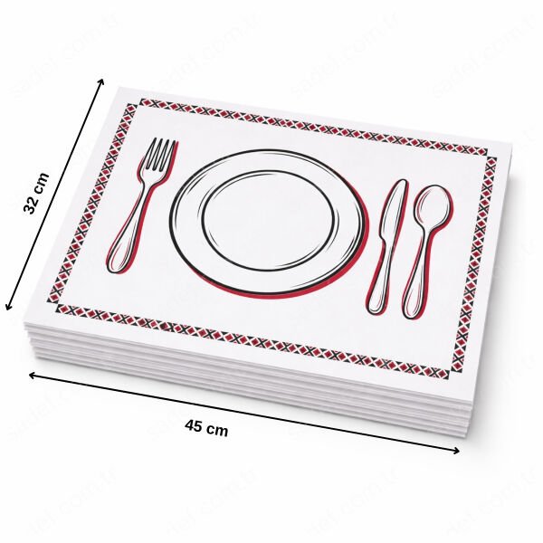 BEYAZ KUŞE AMERİKAN SERVİS 32X45 CM 100 AD