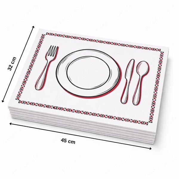 BEYAZ KUŞE AMERİKAN SERVİS 32X45 CM 100 AD
