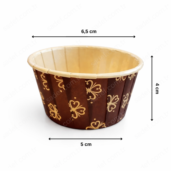 KRAFT MUFFİN KEK KAPSÜLÜ 5X4 CM - 12 AD X 12 PAKET