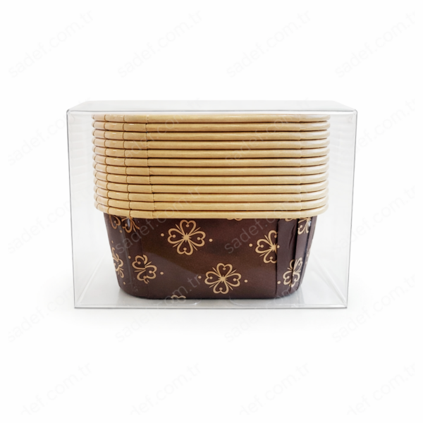 KARE KRAFT 6,5X3,5 CM MUFFİN KEK KAPSÜLÜ - 12 AD X 12 PAKET
