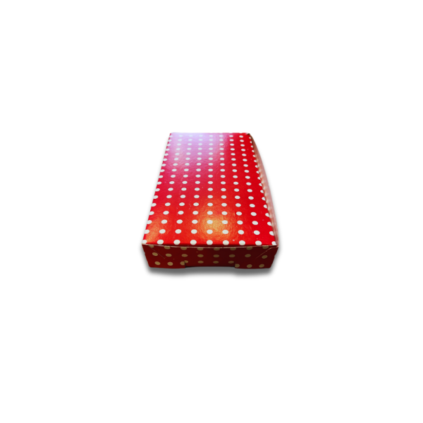 PUANTİYELİ FOLYOLU KURU PASTA KUTUSU 250 GR ( 14X12X4 ) CM 100 AD
